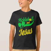 T-shirt Pickleball Christian Jesus T-Player Dink (Devant)