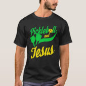 T-shirt Pickleball Christian Jesus T-Player Dink (Devant)