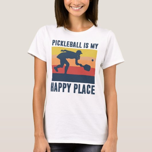 T-shirt pickleball cite des femmes de pickleball (Devant)