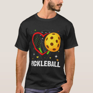 T-shirt Pickleball cœur amour pickle ball joueur sport