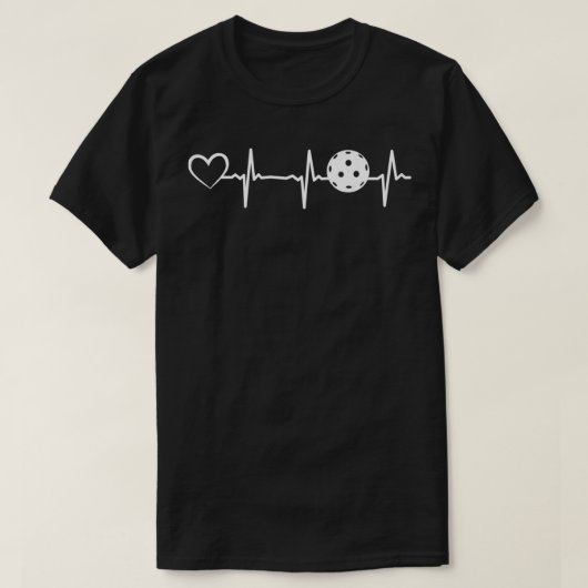 T-shirt Pickleball coeur pulleball joueur (Design devant)