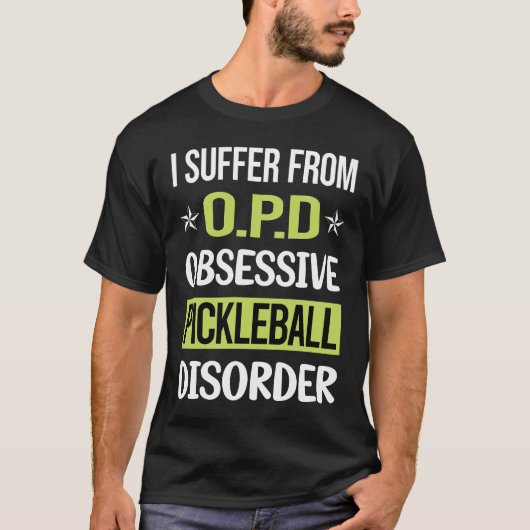 T-shirt Pickleball de l'amour obsessionnel (Devant)