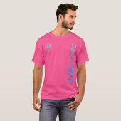 T-shirt Pickleball dégradé bleu dégradé Design Décontracté (Devant entier)