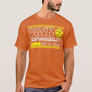 T-shirt Pickleball Dink Responsabilité Retro Pickleball Pl
