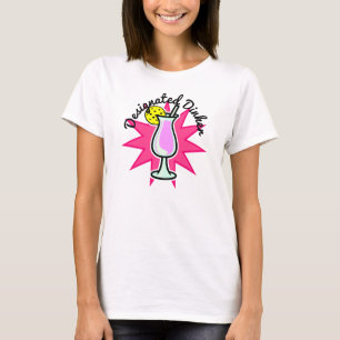 T-shirt Pickleball Dinker désigné - Cocktail rose