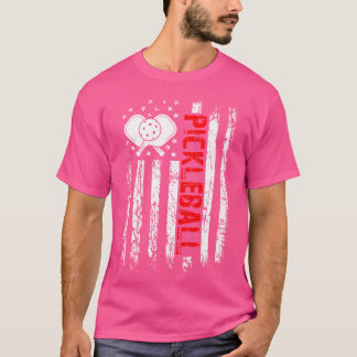 T-shirt Pickleball Drapeau Américain Pickleball Patriotiqu