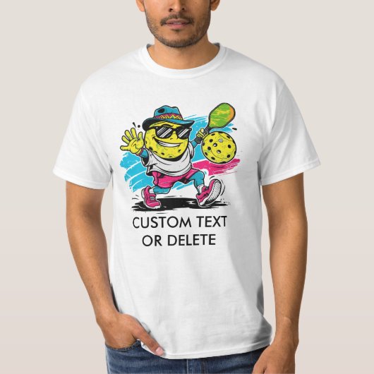 T-shirt pickleball drôle (Devant)