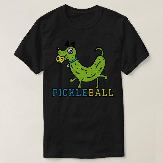 T-shirt Pickleball drôle Chien 4 (Design devant)