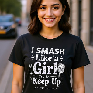 T-shirt Pickleball drôle dire cadeau personnalisé pour ell