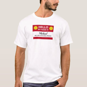 T-shirt Pickleball drôle mon nom est dépendant à