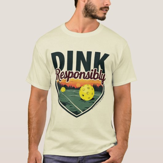 T-shirt Pickleball drôle pour les hommes - "Dink R (Devant)