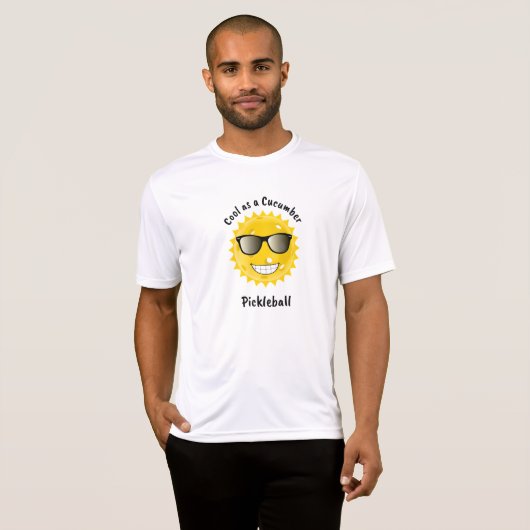 T-shirt Pickleball est Cool en tant que Concombre (Devant entier)