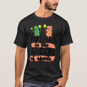 T-shirt Pickleball Est Le Bacon De Sport Pickle Ball Papa