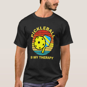 T-shirt Pickleball Est Ma Thérapie Vêtements Pickle Ball C