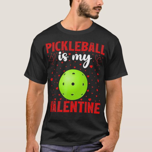 T-shirt Pickleball Est Mon Coeur d'Amour Valentin Pickleba (Devant)
