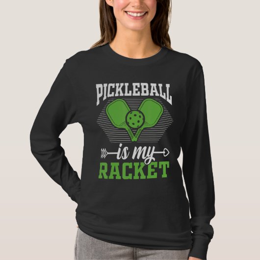 T-shirt Pickleball Est Mon Pickleball Raquette (Devant)
