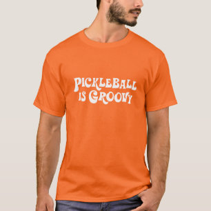T-shirt "Pickleball est super" teignent en nouant le
