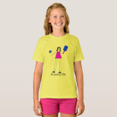 T-shirt Pickleball fille Amour amusant (Devant entier)