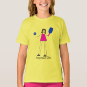 T-shirt Pickleball fille Amour amusant (Devant)