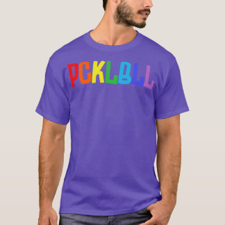 T-shirt Pickleball Gear Consonants arc-en-ciel 2