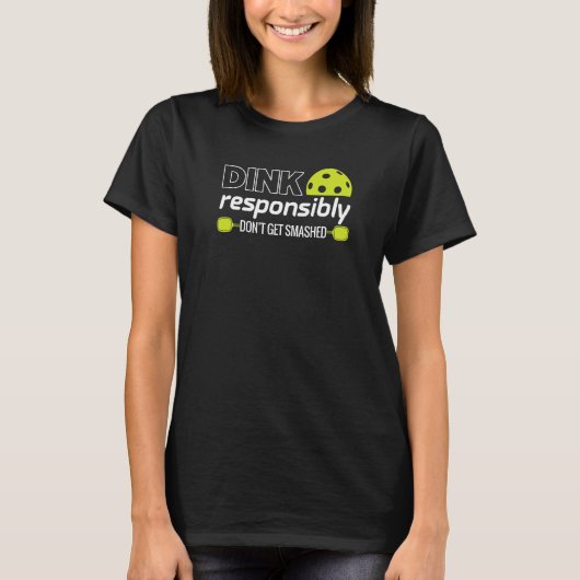 T-shirt Pickleball grand-mère Dink de façon responsable jo (Devant)