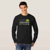 T-shirt Pickleball grand-mère Dink de façon responsable jo (Devant entier)
