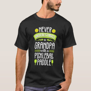T-shirt Pickleball Grand-Père Cool Paddle-Ball Pour Hommes