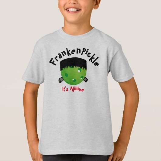 T-shirt Pickleball Halloween - FrankenPickle - It's Alive (Devant)