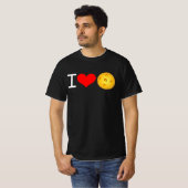 T-shirt Pickleball : I Love Pickleball (Noir) (Devant entier)