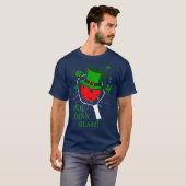 T-shirt Pickleball Jour de la Saint Patrick Leprechaun Din (Devant entier)