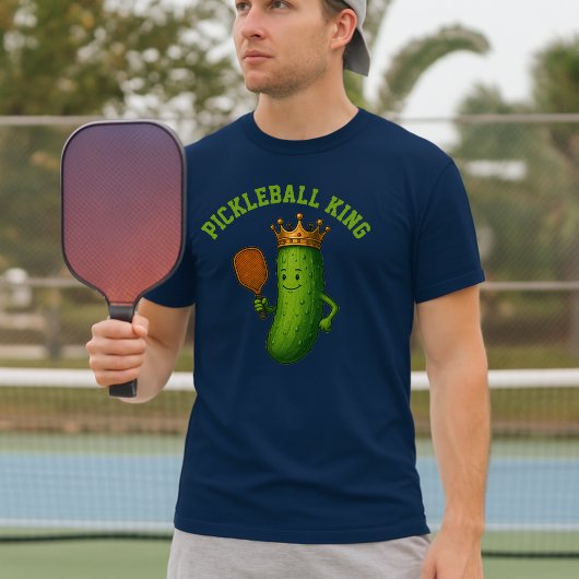 T-shirt Pickleball King Funny Picket Modèle de la Couronne