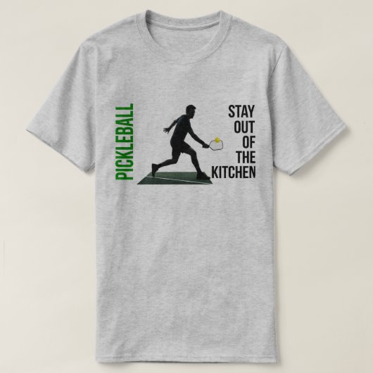 T-SHIRT PICKLEBALL : LA ZONE ROUGE  (Design devant)