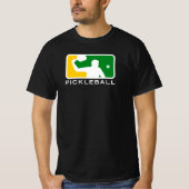T-shirt Pickleball : Ligue majeure (verte/blanche) (Devant)