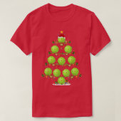 T-shirt Pickleball Lover Lighting Père Noël Pickleball Chr (Design devant)