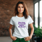 T-shirt Pickleball Lover's Dream drôle slogan violet