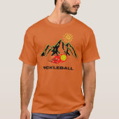T-shirt Pickleball maillot flammes soleil (Devant)