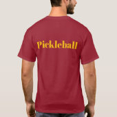 T-shirt Pickleball Marron (Dos)