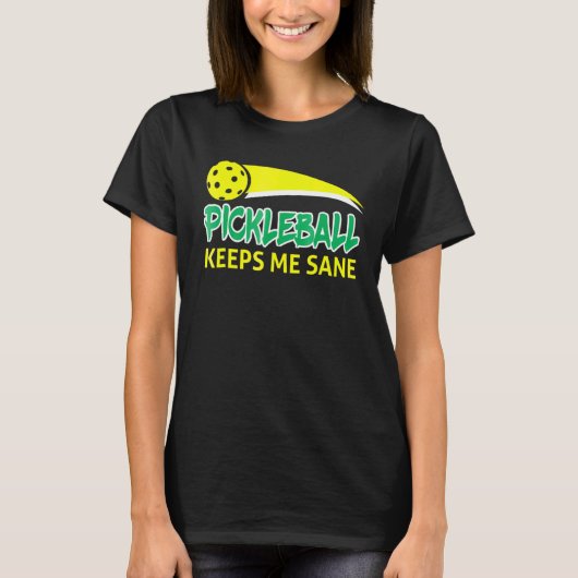 T-shirt Pickleball me garde la retraite de la balance (Devant)