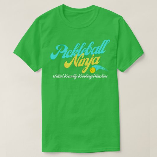 T-shirt Pickleball Ninja Design (Design devant)