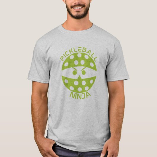 T-shirt Pickleball Ninja vert (Devant)
