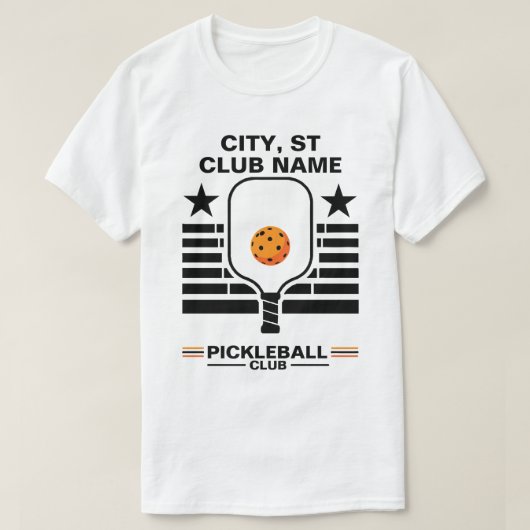 T-shirt Pickleball Nom Personnalisé Pickleball (Design devant)