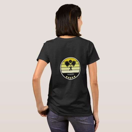 T-shirt Pickleball Paddle (Dos entier)