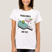 T-shirt Pickleball Paddle and Cocktail (Devant)