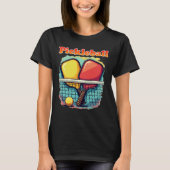 T-shirt Pickleball Paddle & Net Power Play (Devant)