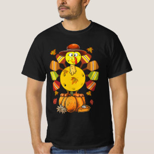 T-shirt Pickleball Paddle Turquie Pèlerin Thanksgiving Gol