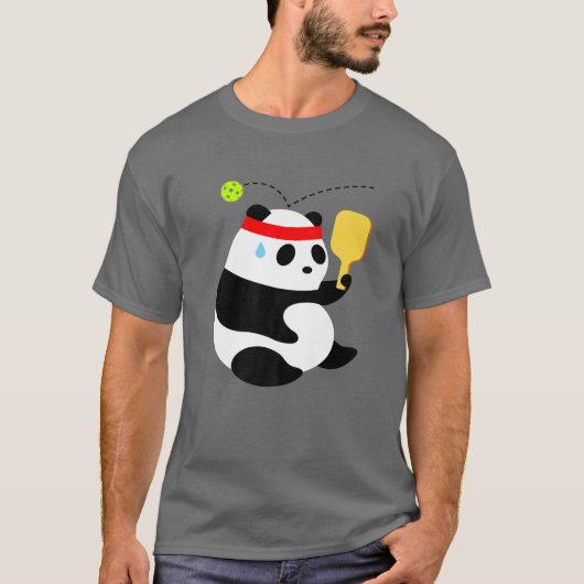 T-shirt Pickleball Panda Bear BONK ! (Devant)