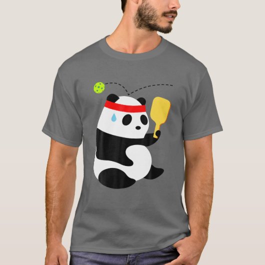 T-shirt Pickleball Panda Bear BONK ! (Devant)