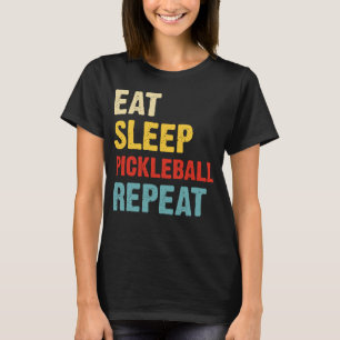 T-shirt Pickleball Passion : Manger, Dormir, Répéter