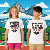 T-shirt Pickleball Personalized Name THE DISRUPTOR Chaos