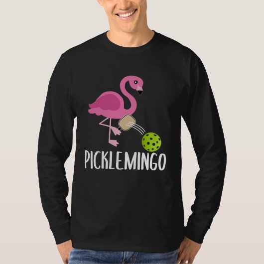 T-shirt Pickleball Player Paddleball  Picklemingo Pink Fla (Devant)
